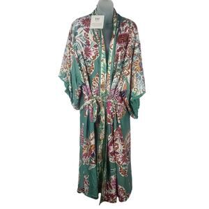 Haute Hippie Reversible Kimono Robe Duster Coat NWT $250